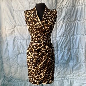 Leopard print wrap dress 2